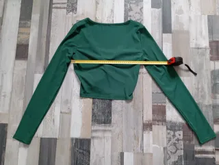 Jersey verde manga larga