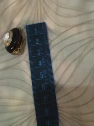 Orecchini clip vintage neri con strass