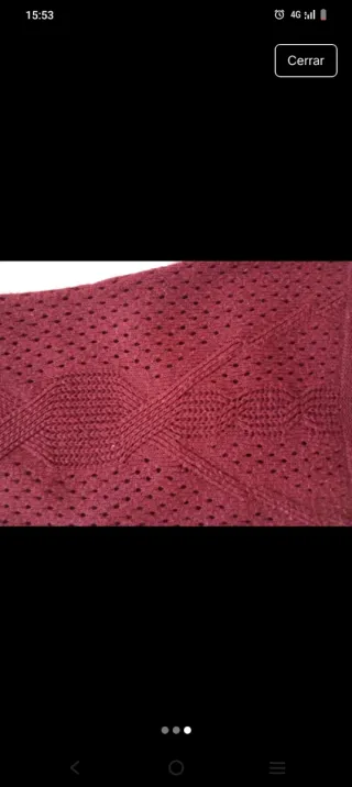 Vestido de lana morado talla única