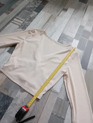 Jersey beige manga larga