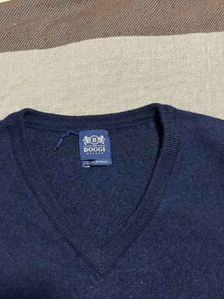 Jersey Boggi Milano Talla L Azul Marino