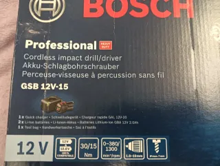 Taladro Bosch GSB 12V-15 Profesional Nuevo 110€