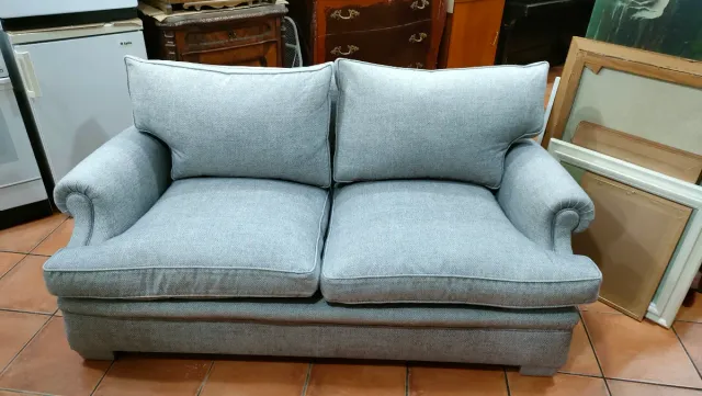 Sofá de Plumas 2 Plazas Gris 640513971