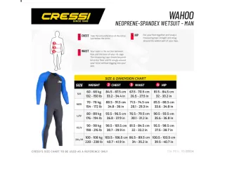 Traje de buceo Cressi azul y negro