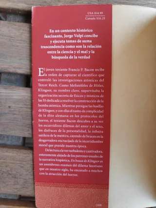 En busca de Klingsor. Jorge Volpi