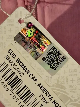 Sudadera Real Madrid Oficial Rosa