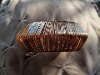 Bracciale rigido in acciaio inox dorato