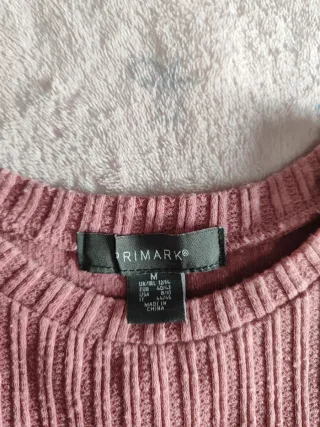 Camiseta corta Primark rosa Talla M