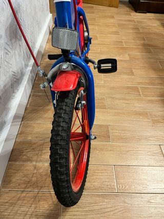 Bicicleta Spiderman Infantil Azul y Roja
