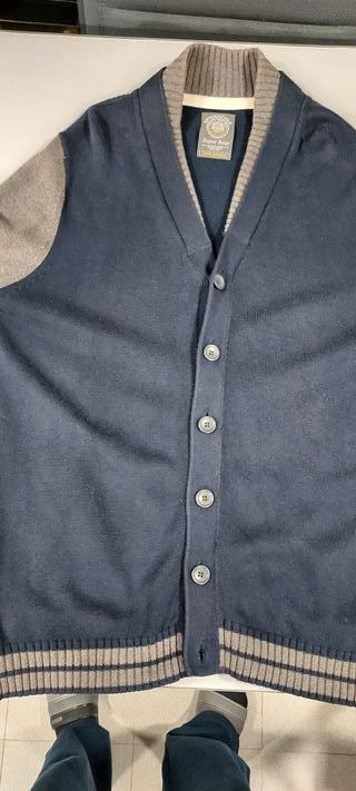 Casaco de malha Gant azul tamanho M