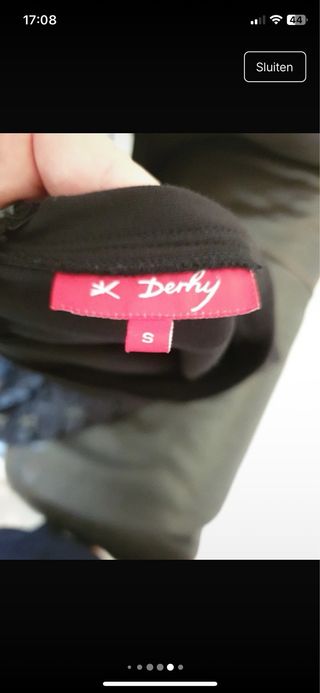 Vestido cóctel negro Derhy