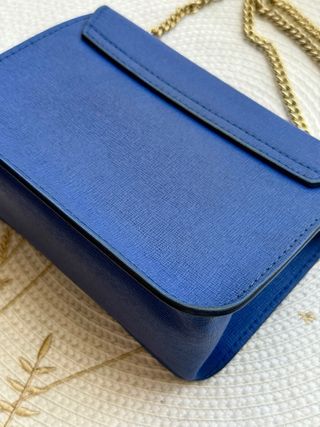 BOLSO FURLA METROPOLIS MINI BANDOLERA AZUL