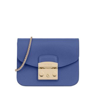 BOLSO FURLA METROPOLIS MINI BANDOLERA AZUL