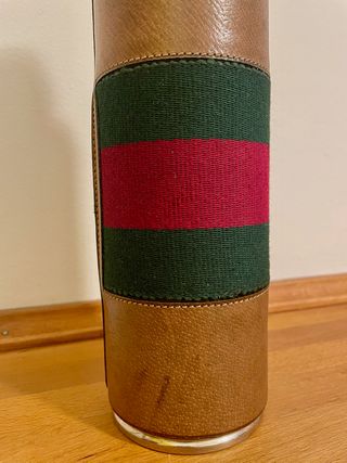 Thermos Gucci vintage in pelle