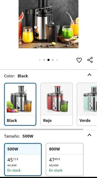 Extractora/licuadora Zumo Reemix KS-501 500W