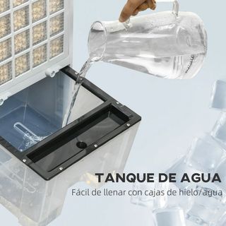 Climatizador Evaporativo Homcom 12L + Mando