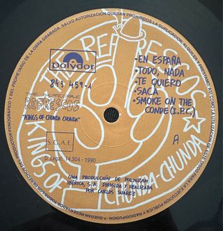 REFRESCOS VINILO LP KINGS CHUNDA 1990