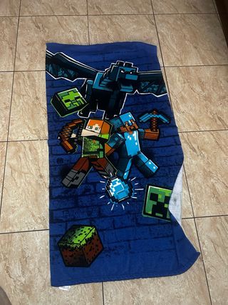 Toalla Minecraft Azul