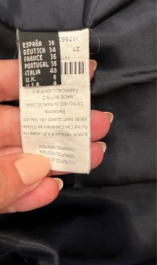 Abrigo Javier Simorra Negro con Capucha