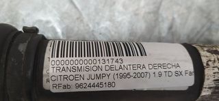TRANSMISION DELANTERA DERECHA CITROEN JUMPY (1995-2007) 1.9 TD SX Familiar (5/6 asientos)
