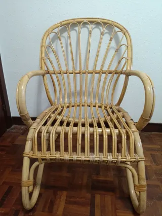 2 Sillas de Mimbre Natural