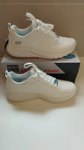 Deportivas Skechers Mujer Blancas