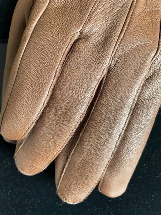 Guantes de piel con pelo M