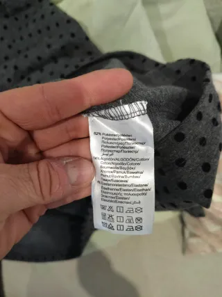 Vestido niña Mayoral lunares gris.