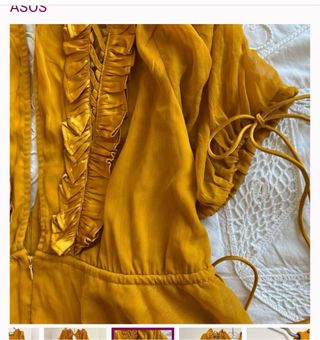 Vestido ASOS amarillo