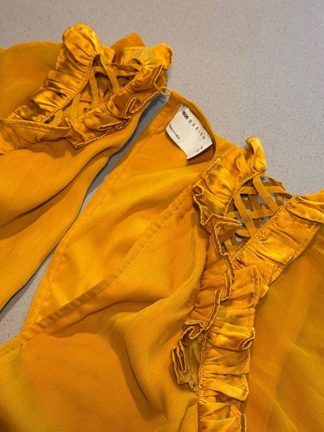 Vestido ASOS amarillo