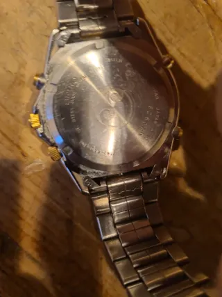 Reloj Seiko Cronógrafo Dorado y Plateado