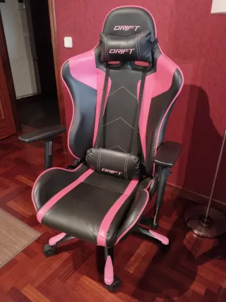 Silla Gaming Drift Negra y Rosa