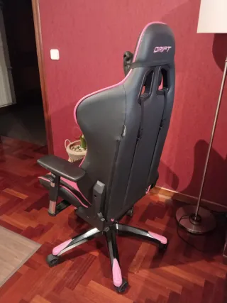 Silla Gaming Drift Negra y Rosa