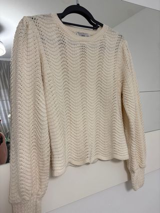 Jersey Mango crudo punto calado