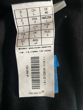 Vestido gasa con un hombro. Talla L. Marca Promod.