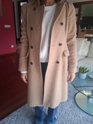 Abrigo Zara Camel Talla XS