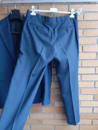 Traje de lana Wellty azul