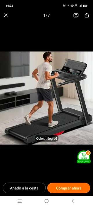 Cinta de correr UMAY Negra