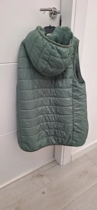 Chaleco reversible mujer verde