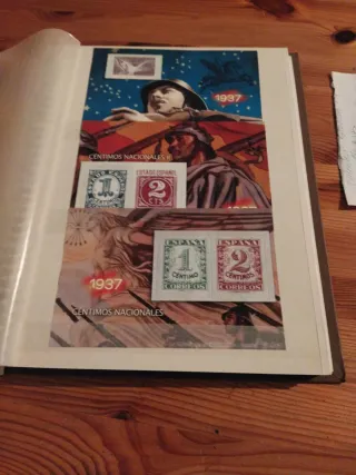 Sellos Guerra Civil Española Coleccionable Complet