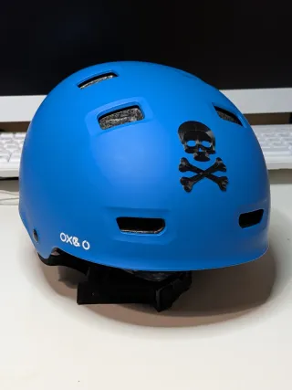 Casco Infantil Skate Patín Oxelo Azul mf500