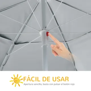 Parasol Playa 2x1: Sombra extra