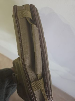 Bolso Táctico Hombro Beige/Verde Militar