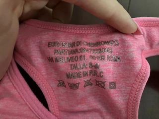 Sujetador deportivo rosa y azul verdoso