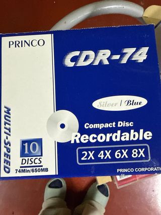Pack 60 CD-R Princo CDR-74 10 Discs 50 Ud y 10LG