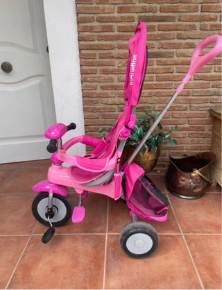Triciclo Juguettos rosa evolutivo con asa