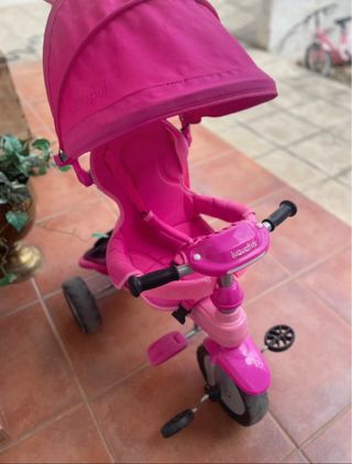 Triciclo Juguettos rosa evolutivo con asa