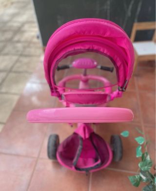 Triciclo Juguettos rosa evolutivo con asa