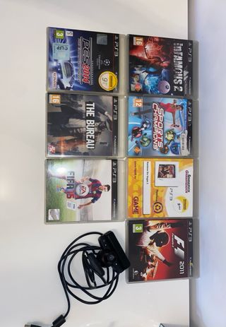 Lote PS3: Juegos y Webcam