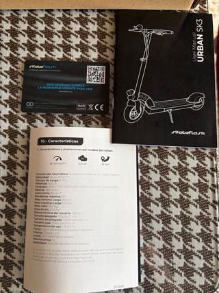 Patinete Eléctrico Blanco